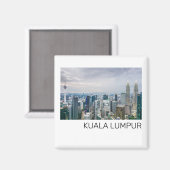 Kuala Lumpur Maleisië Skyline  souvenir Magneet (Voorkant / Achterkant)