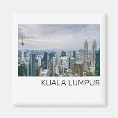Kuala Lumpur Maleisië Skyline  souvenir Magneet (Voorkant)
