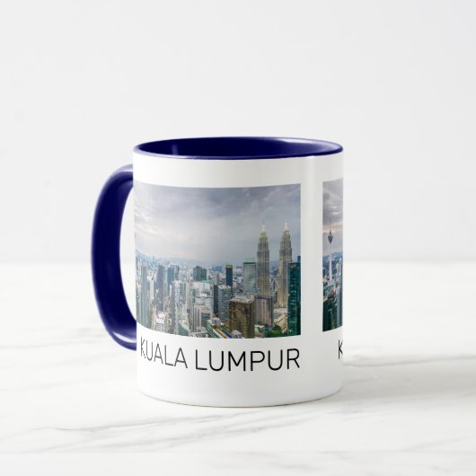 Kuala Lumpur Maleisië Skyline souvenir Mok (Voorkant links)