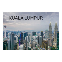 Kuala Lumpur Maleisië Skyline  souvenir Perfect Poster