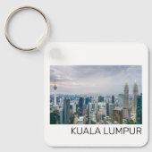 Kuala Lumpur Maleisië Skyline  souvenir Sleutelhanger (Voorkant)