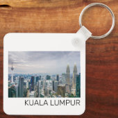 Kuala Lumpur Maleisië Skyline  souvenir Sleutelhanger (Achterkant)