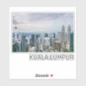 Kuala Lumpur Maleisië Skyline  souvenir Sticker (Vel)