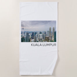Kuala Lumpur Maleisië Skyline  souvenir Strandlaken