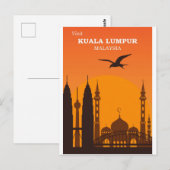 Kuala Lumpur Maleisië  Stad Skyline Reizen Briefkaart (Voorkant / Achterkant)