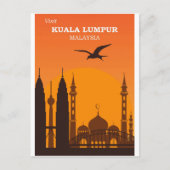 Kuala Lumpur Maleisië  Stad Skyline Reizen Briefkaart (Voorkant)