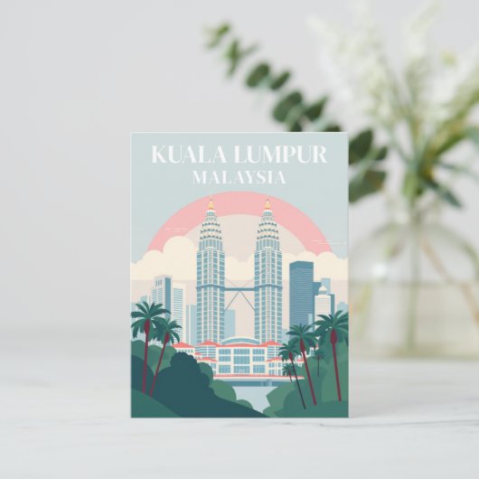 Kuala Lumpur Maleisië  stadsgezicht reizen Briefkaart (Staand voorkant)