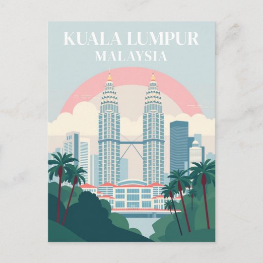 Kuala Lumpur Maleisië  stadsgezicht reizen Briefkaart (Voorkant)