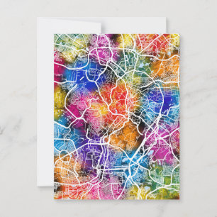 Kuala Lumpur Maleisië Stadsplattegrond Briefkaart