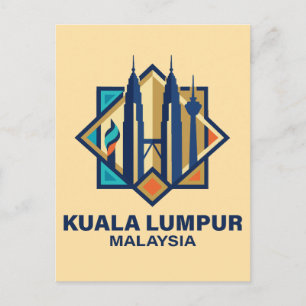Kuala Lumpur Maleisië Zuidoost-Azië Briefkaart