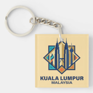 Kuala Lumpur Maleisië Zuidoost-Azië Sleutelhanger