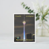 Kuala Lumpur Menara Tower - Maleisië - Briefkaart (Staand voorkant)