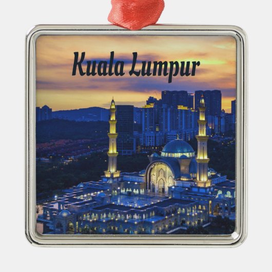 Kuala Lumpur Metalen Ornament (Voorkant)