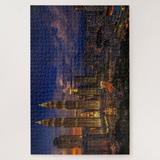Kuala-Lumpur night scene Legpuzzel (Verticaal)
