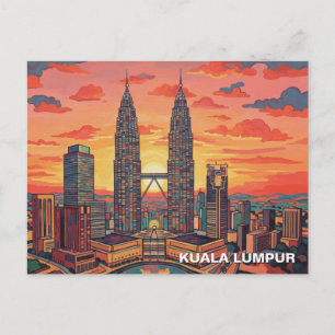 Kuala Lumpur Petronas Twin Towers Briefkaart