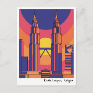 Kuala Lumpur Petronas Twin Towers Briefkaart