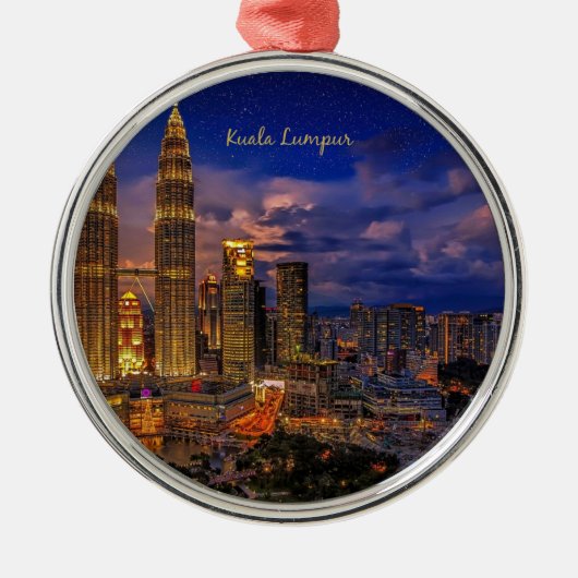 Kuala Lumpur, Petronas Twin Towers Metalen Ornament (Voorkant)