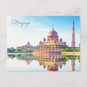 Kuala Lumpur Putra Moskee Putrajaya Maleisië Briefkaart