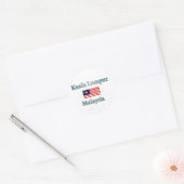 Kuala Lumpur Ronde Sticker (Envelop)