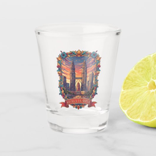 Kuala Lumpur Shot Glas (Voorkant)