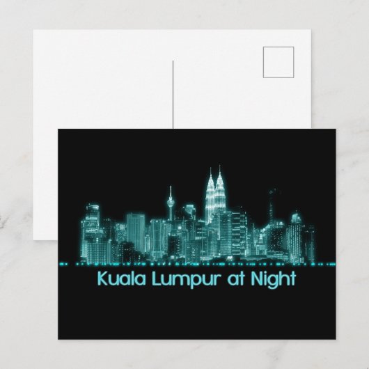 Kuala Lumpur Skyline Briefkaart (Voorkant / Achterkant)