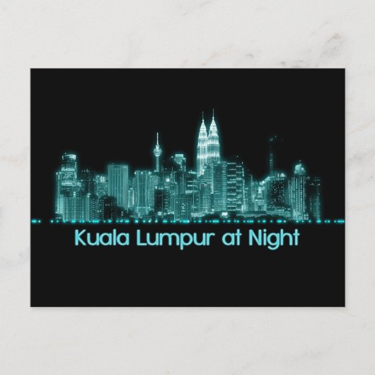 Kuala Lumpur Skyline Briefkaart (Voorkant)