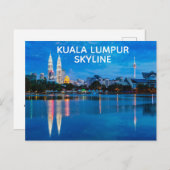 Kuala Lumpur Skyline Briefkaart (Voorkant / Achterkant)