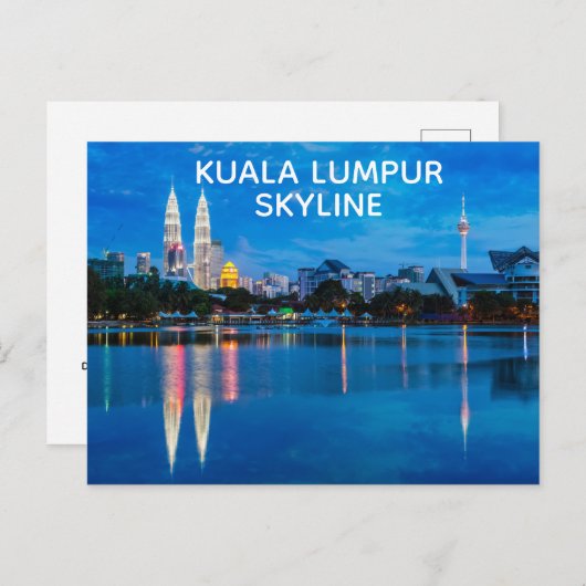 Kuala Lumpur Skyline Briefkaart (Voorkant / Achterkant)