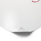 Kuala Lumpur skyline in red Foto Afdruk (Hoek)