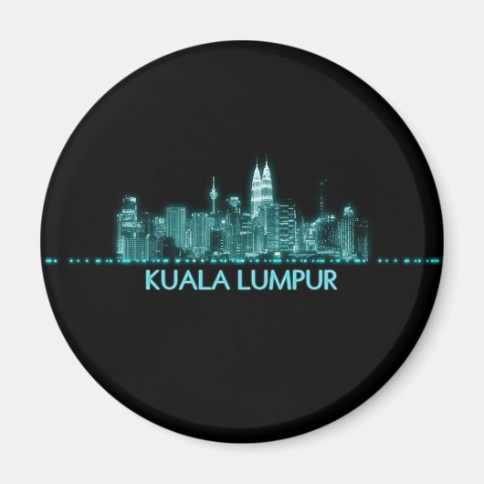 Kuala Lumpur Skyline Magneet (Voorkant)