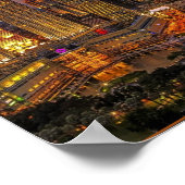 Kuala Lumpur skyline 's nachts Poster (Hoek)