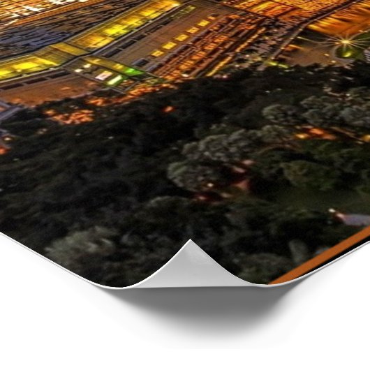 Kuala Lumpur skyline 's nachts Poster (Hoek)