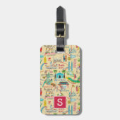 Kuala Lumpur stadsplattegrond bagagelabel (Voorkant verticaal)