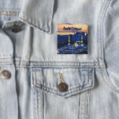 Kuala Lumpur Vierkante Button 5,1 Cm (In situ)