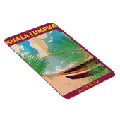 Kuala Lumpur vintage reisposter Magneet (Rechterzijde)