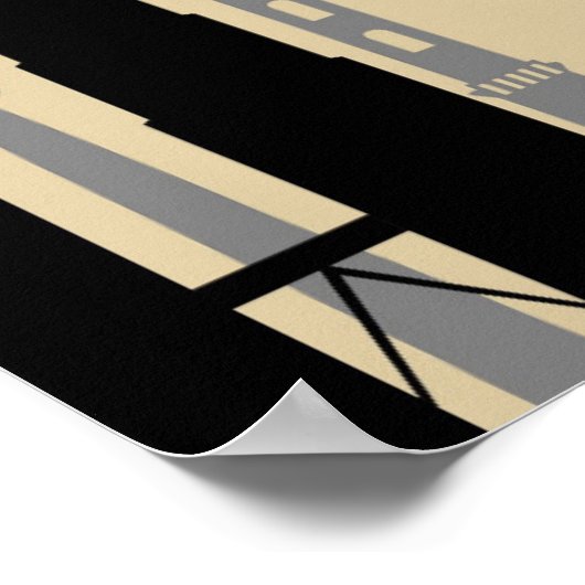 Kuala Lumpur vintage reisposter Poster (Hoek)