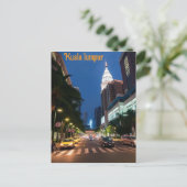 Kuala Lumpur vintage reizen Briefkaart (Staand voorkant)