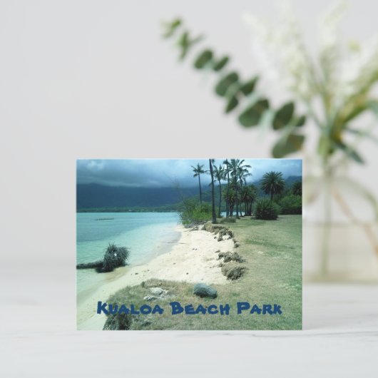 Kualoa Beach Park Briefkaart (Staand voorkant)