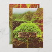 Kualoa Ranch Briefkaart (Voorkant / Achterkant)