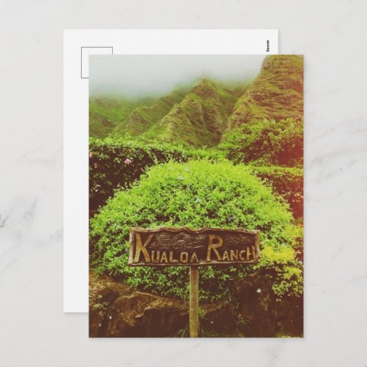 Kualoa Ranch Feestdagenkaart (Voorkant / Achterkant)