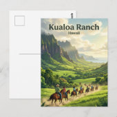Kualoa Ranch Hawaï Briefkaart (Voorkant / Achterkant)