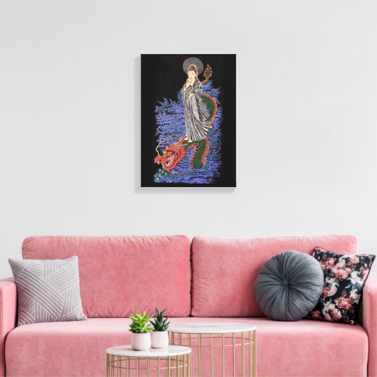 Kuan yin canvas afbeelding (Insitu (Woonkamer))