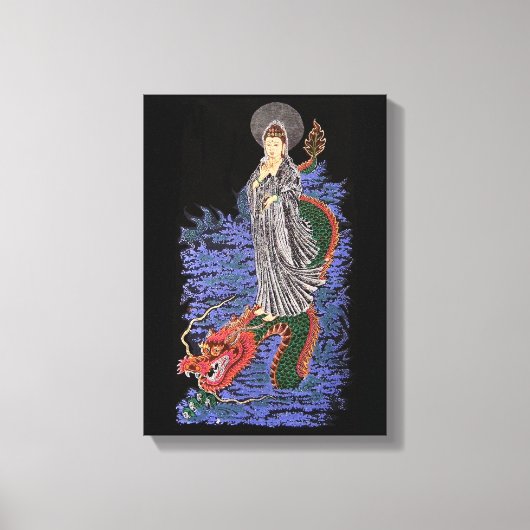 Kuan yin canvas afbeelding afdruk (Voorkant)