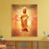 Kuan Yin Canvas Afdruk (Insitu (Woonkamer))