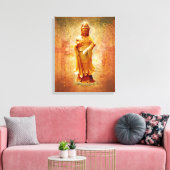 Kuan Yin Canvas Afdruk (Insitu (Woonkamer))