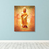 Kuan Yin Canvas Afdruk (Insitu (Houten vloer))