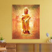 Kuan Yin Canvas Afdruk (Insitu (Woonkamer))