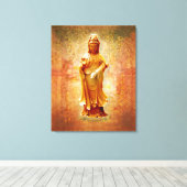 Kuan Yin Canvas Afdruk (Insitu (Houten vloer))
