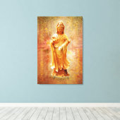 Kuan Yin Canvas Afdruk (Insitu (Houten vloer))
