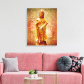 Kuan Yin Canvas Afdruk (Insitu (Woonkamer))
